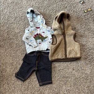 Carter's dinosaur fall outfit
